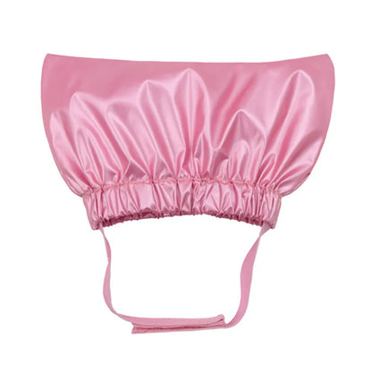 Non-woven fabric pet shower cap in silver colour for dog or cat ear protection during bath time