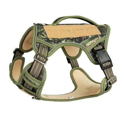 Working dog tactical chest strap in oxford cloth for search and rescue patrol dogs