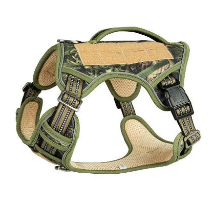 Working dog tactical chest strap in oxford cloth for search and rescue patrol dogs