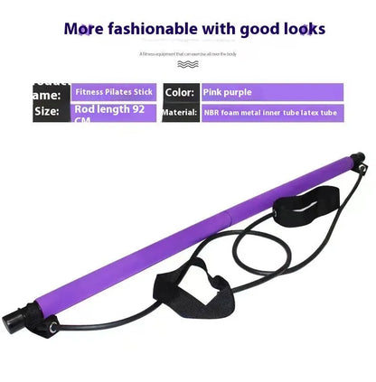 Adjustable hip training pulling rope for yoga and fitness exercises in choice of colours