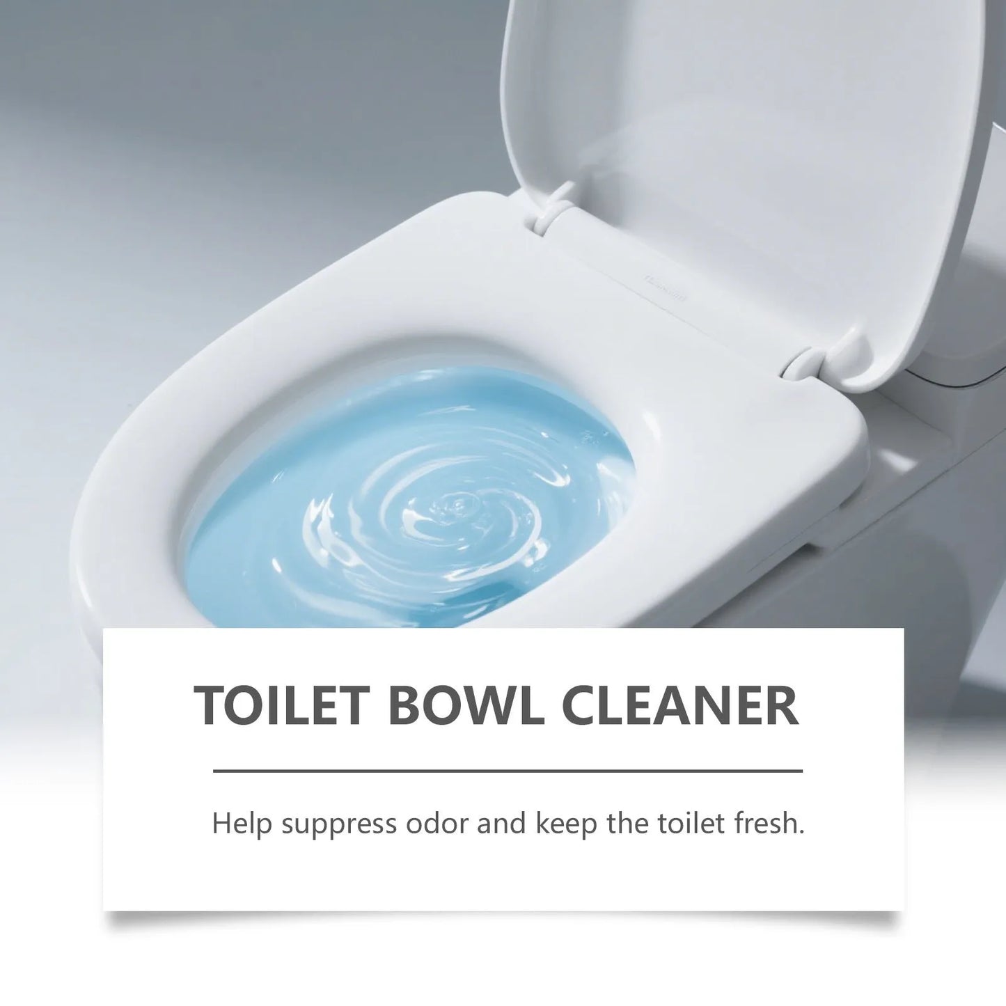 Box of toilet cleaning powder containing four individual 30g sachets for descaling and stain removal.