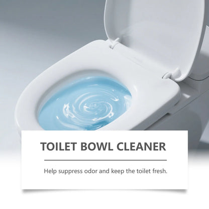 Box of toilet cleaning powder containing four individual 30g sachets for descaling and stain removal.
