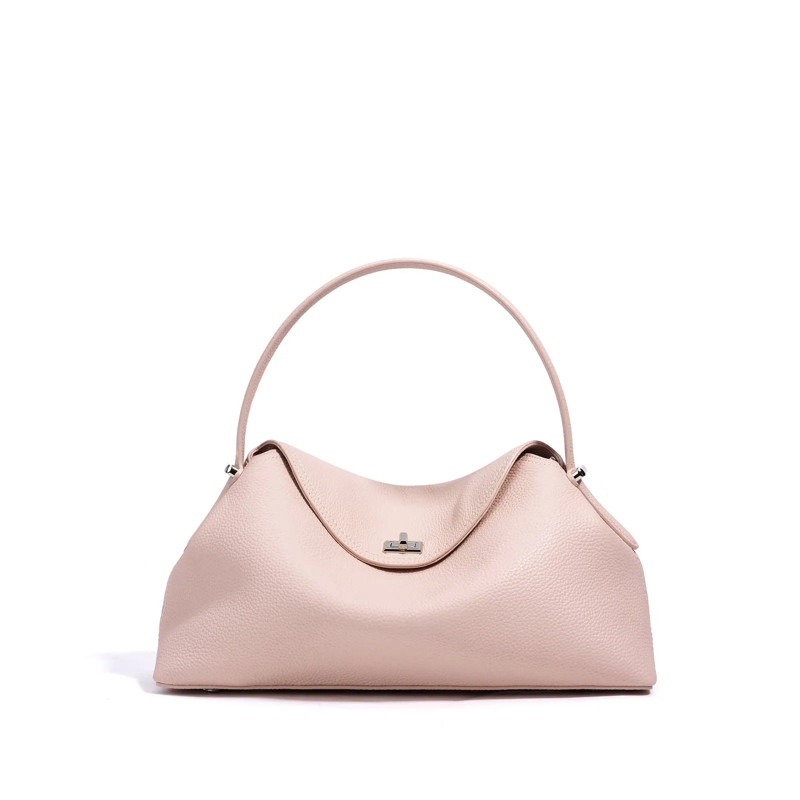 Cowhide leather shoulder messenger bag with pillow shape in multiple colour options