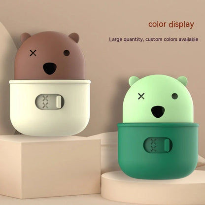 Adjustable leakage food feeder toy for dogs and cats in brown and green