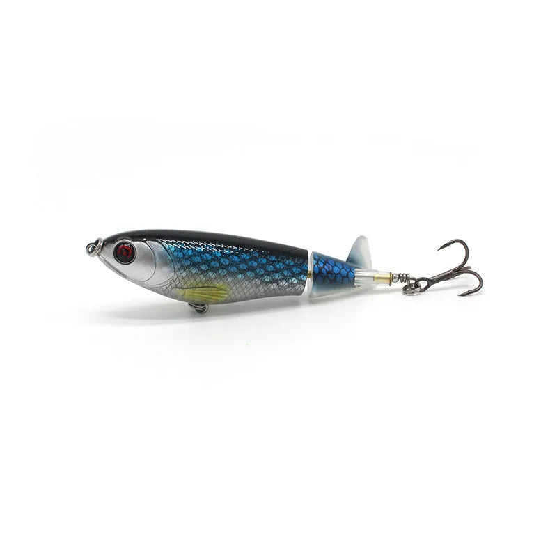 7.5cm road fishing bait showing bionic design with colour variants and 8g weight
