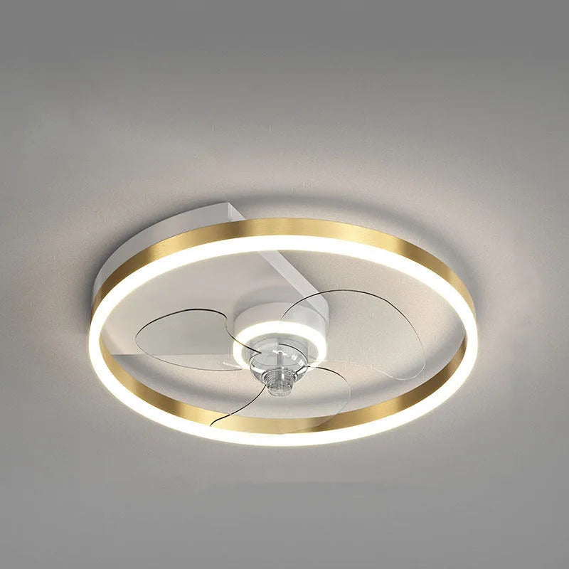 Landi modern Nordic-style LED ceiling lamp with fan for children's rooms, iron construction