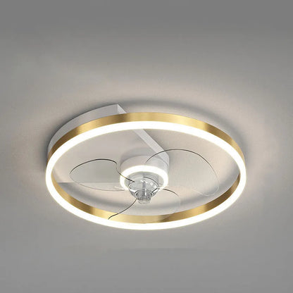 Landi modern Nordic-style LED ceiling lamp with fan for children's rooms, iron construction