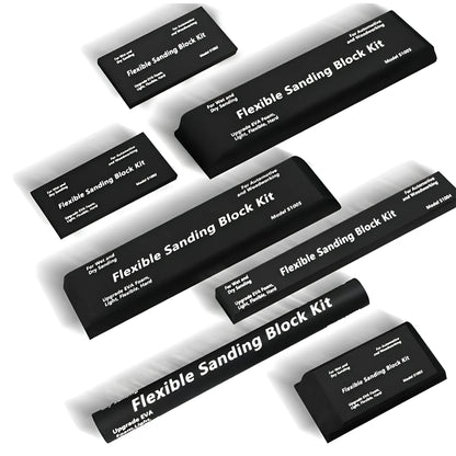Seven black frosted metal EVA blocks arranged together, each measuring 20mm by 20mm by 10mm.