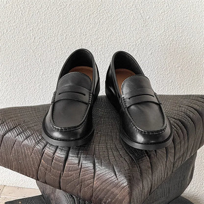 Men's slip-on casual shoes in apricot colour with microfiber upper and rubber sole.