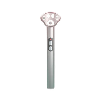 Gradient pink cat's paw shaped eye massager with micro-current vibration and colour light functions
