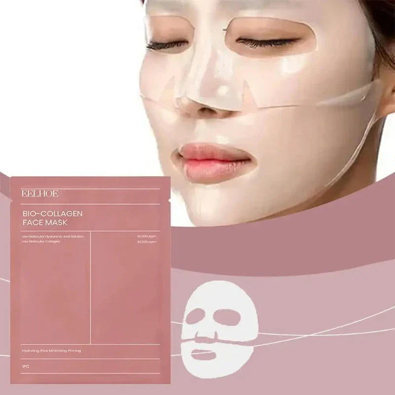 Hydrating collagen facial mask with nourishing botanicals for youthful, radiant skin