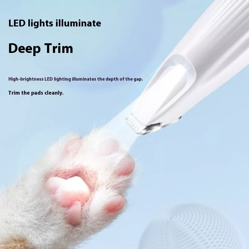 LED Light Pet Hair Clipper for safe and efficient grooming of dogs and cats