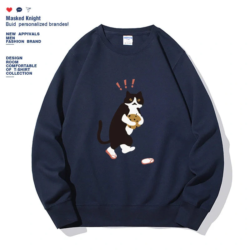 Stylish women's printed long sleeve hoodie in various colors