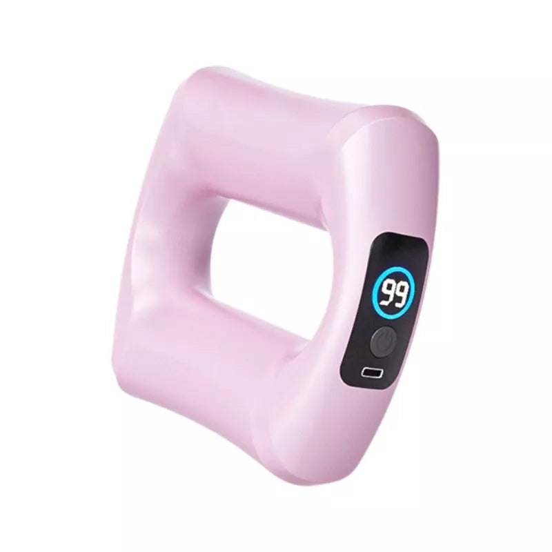 Fascia Ring Massager for shoulder and neck in soft fog powder, glacier blue, smoked purple, and dark night black