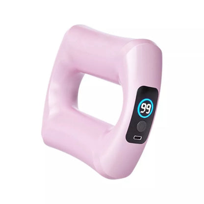 Fascia Ring Massager for shoulder and neck in soft fog powder, glacier blue, smoked purple, and dark night black