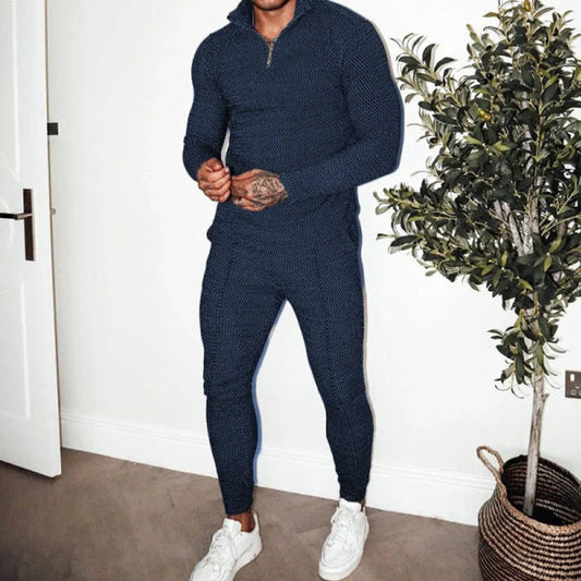 Men's loose sports suit in polyester for leisure activities