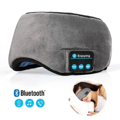 Wireless Bluetooth 5.0 Sleep Headphones with Plush Sleep Mask and Music Player