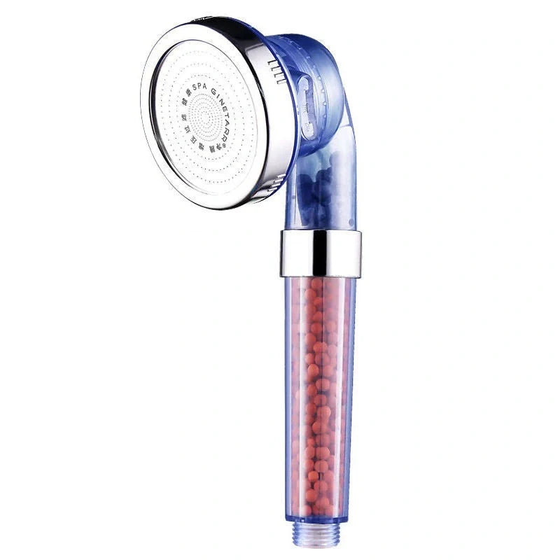 Household Negative Ion Pressurized Shower Head with adjustable modes and water-saving feature