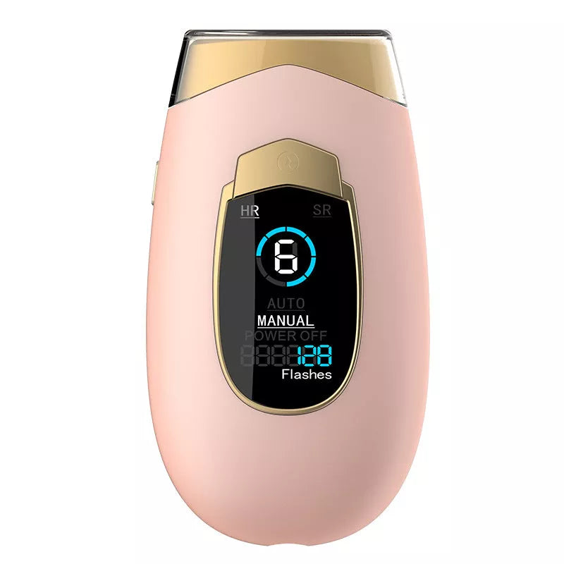 Laser hair removal device for home use in various colors with goggles and power adapter