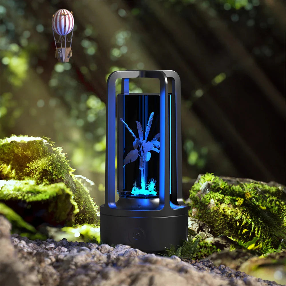 Stylish 2-in-1 Acrylic Lamp and Bluetooth Speaker with Touch Controls and Versatile Designs