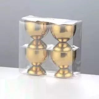 Stainless Steel Egg Bracket for kitchen organization in silver and gold
