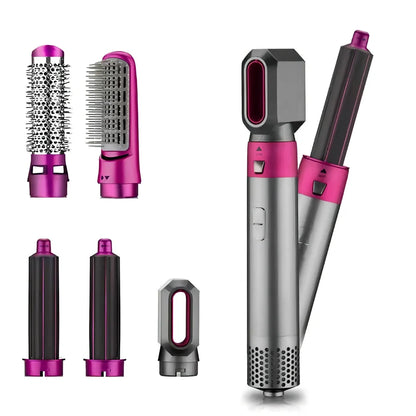 Multifunctional hot air curling iron in six colours with constant temperature technology and UK electrical compatibility