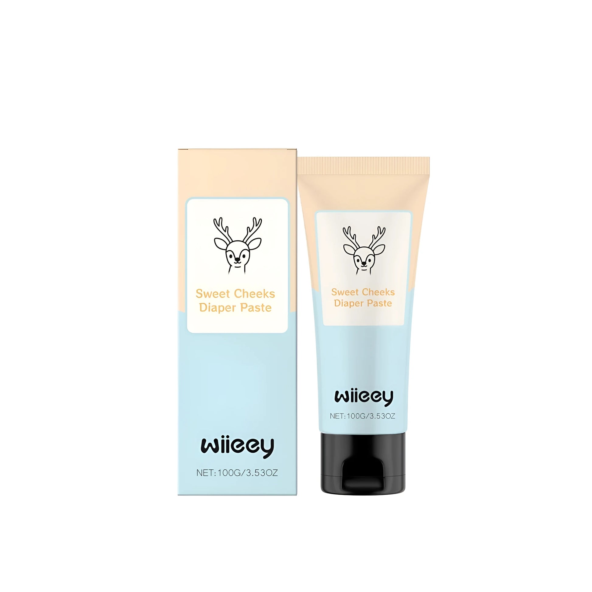 100g tube of Sweet Cheeks Diaper Paste nappy rash cream with lactobacillus ferment for baby skincare