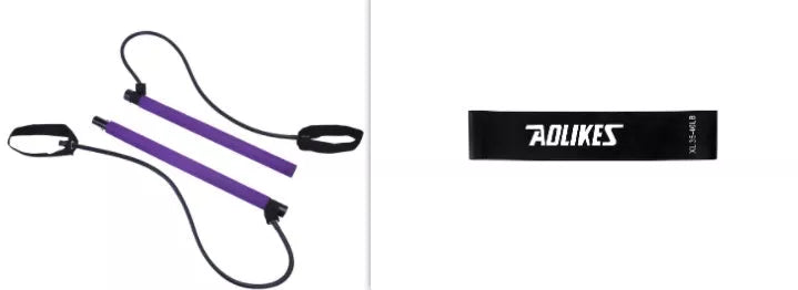 Natural Latex Tension Band in various colors for fitness and strength training