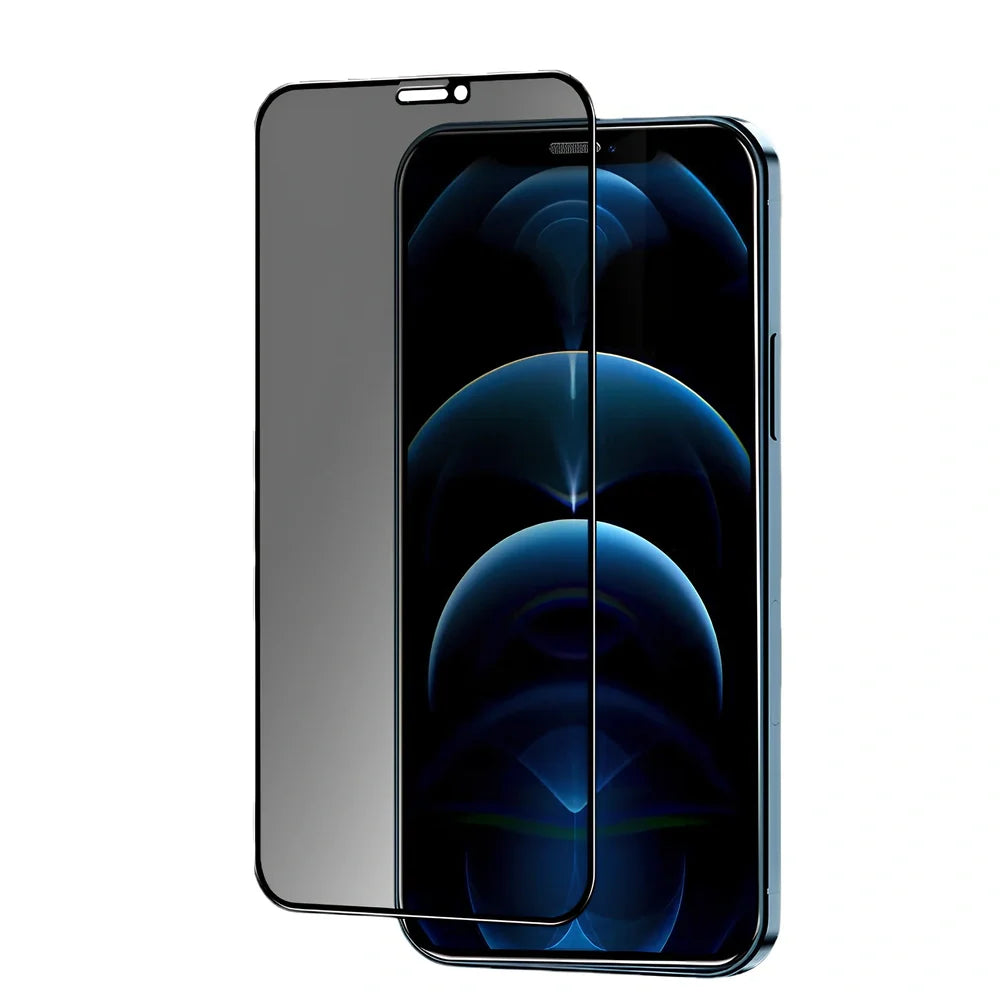 iPhone privacy screen protector with anti-peeping technology and tempered glass construction