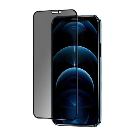 iPhone privacy screen protector with anti-peeping technology and tempered glass construction