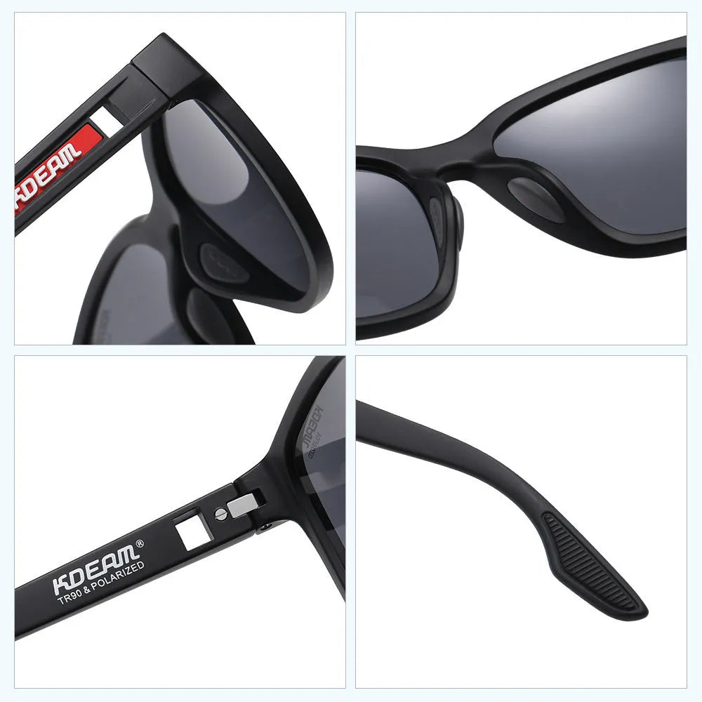 Retro style sunglasses with metal hinges and TAC lenses in multiple colour options