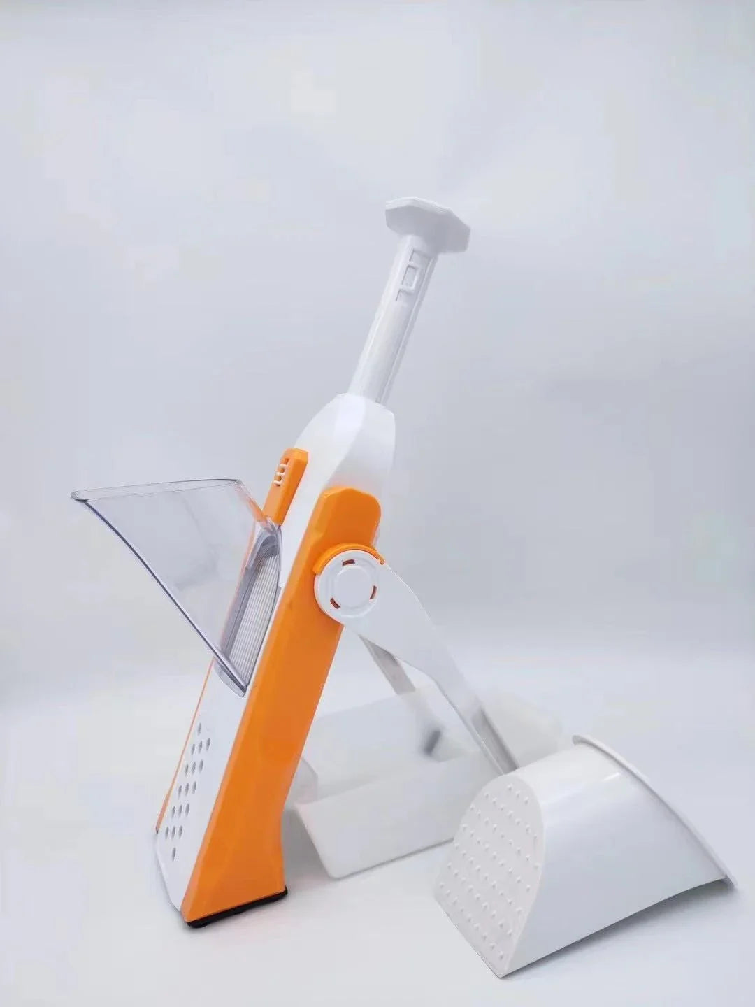 Multifunctional Vegetable Slicer and Chopper with Stainless Steel Blades and ABS Plastic Construction