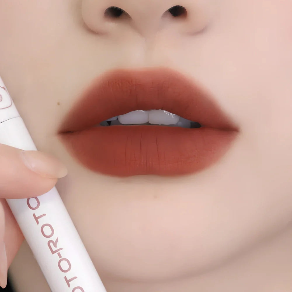 ROTO Matte Air Bear Lip Mud lip lacquer tube with applicator, non-transfer formula