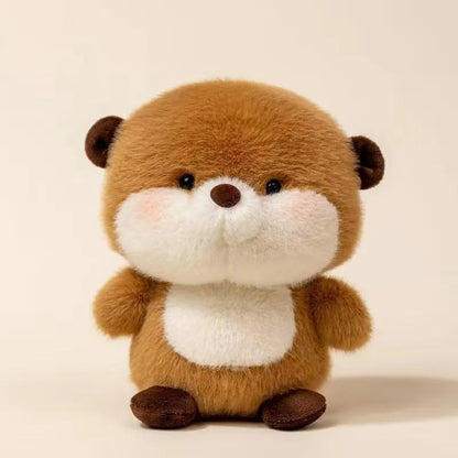 16cm animal plush toy doll table decoration with short plush and PP cotton filling