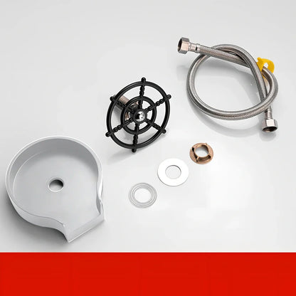 Small stainless steel faucet with automatic high-pressure cup washer for household sink installation