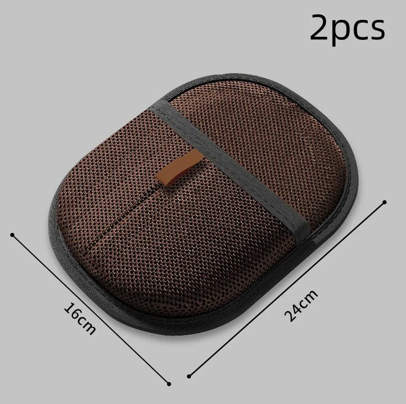 Black pet hair removal gloves with silicone bristles for grooming dogs cats rabbits
