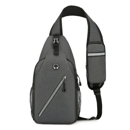 Durable men's shoulder bag made of high-quality Oxford cloth, featuring a spacious design with multiple compartments and an adjustable crossbody strap for hands-free convenience.