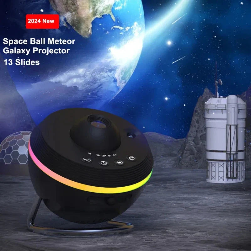 Enchanting Galaxy Projector with Realistic Night Sky Display and Customizable Lighting Effects