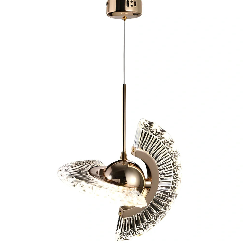 Zinc alloy UFO chandelier with adjustable 2m height and 150mm diameter