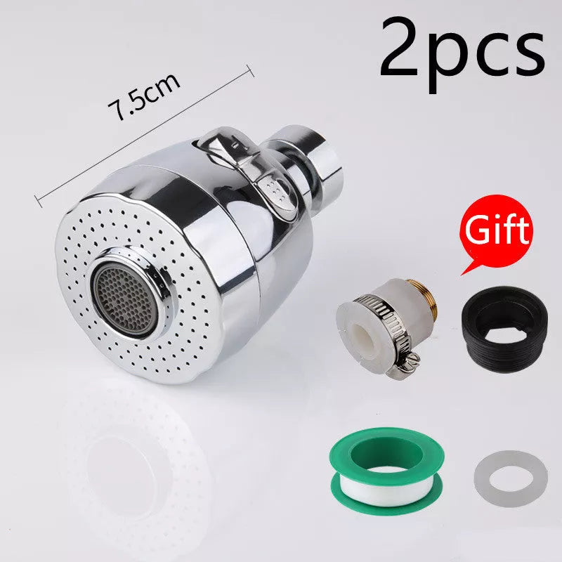 Faucet splash head filter with brass interface and ABS body for durable use