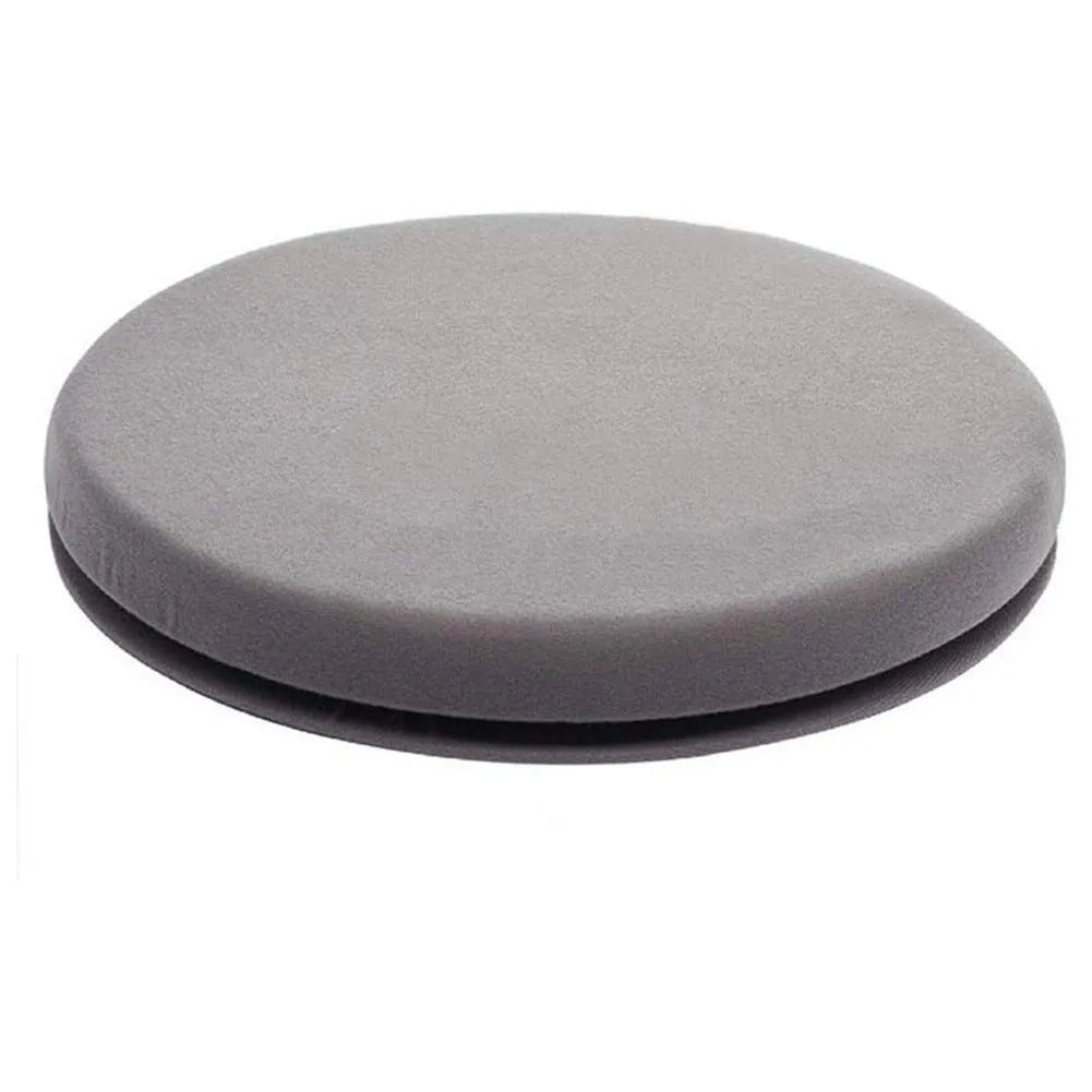 360-degree rotating car seat cushion with 6cm thick slow rebound sponge and non-slip base, 40cm diameter