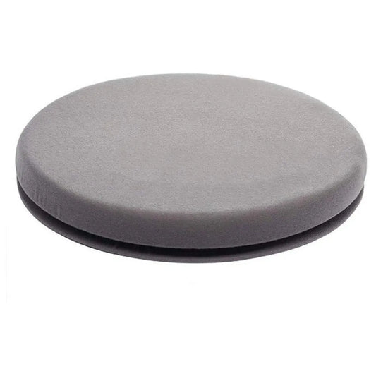 360-degree rotating car seat cushion with 6cm thick slow rebound sponge and non-slip base, 40cm diameter