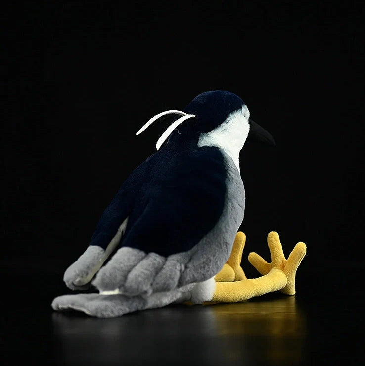 Chinese pastoral style penguin plush toy measuring 24cm tall with soft plush fabric