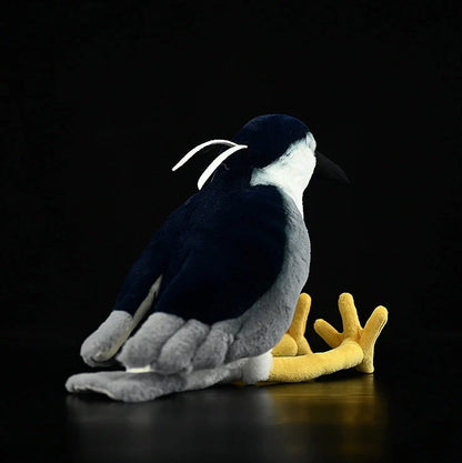 Chinese pastoral style penguin plush toy measuring 24cm tall with soft plush fabric