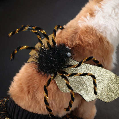 Halloween dog costume suit in polyester fabric, sizes S to XL, for unisex pets