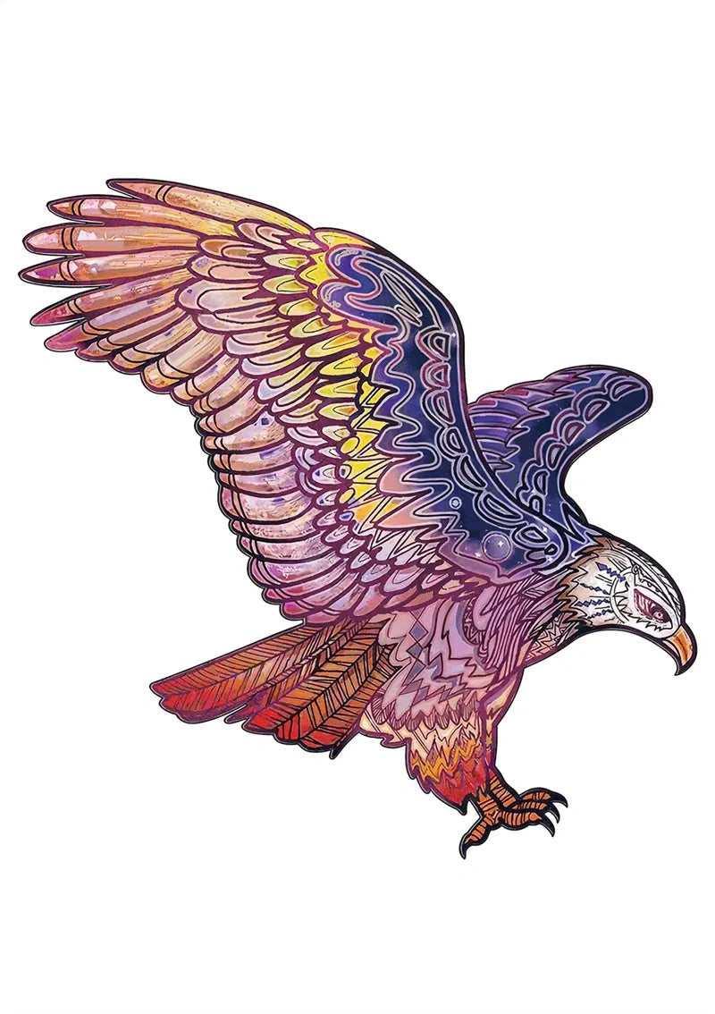 Colorful animal-shaped wooden jigsaw puzzles for kids, educational and fun