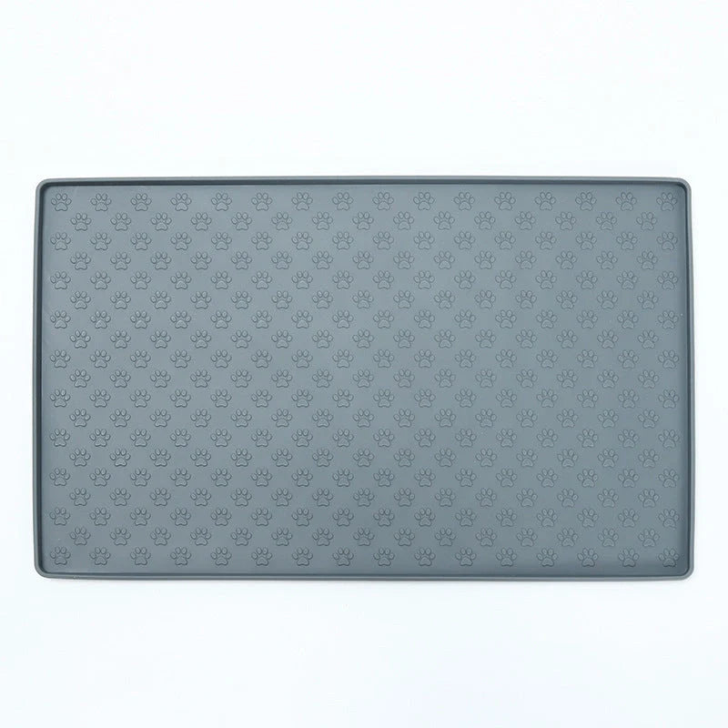 Waterproof silicone pet mat for dogs and cats, easy to clean and durable.
