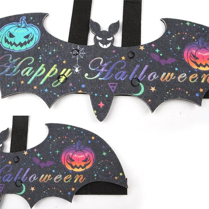 Halloween batwing costume for small pets in felt material with bat wing design