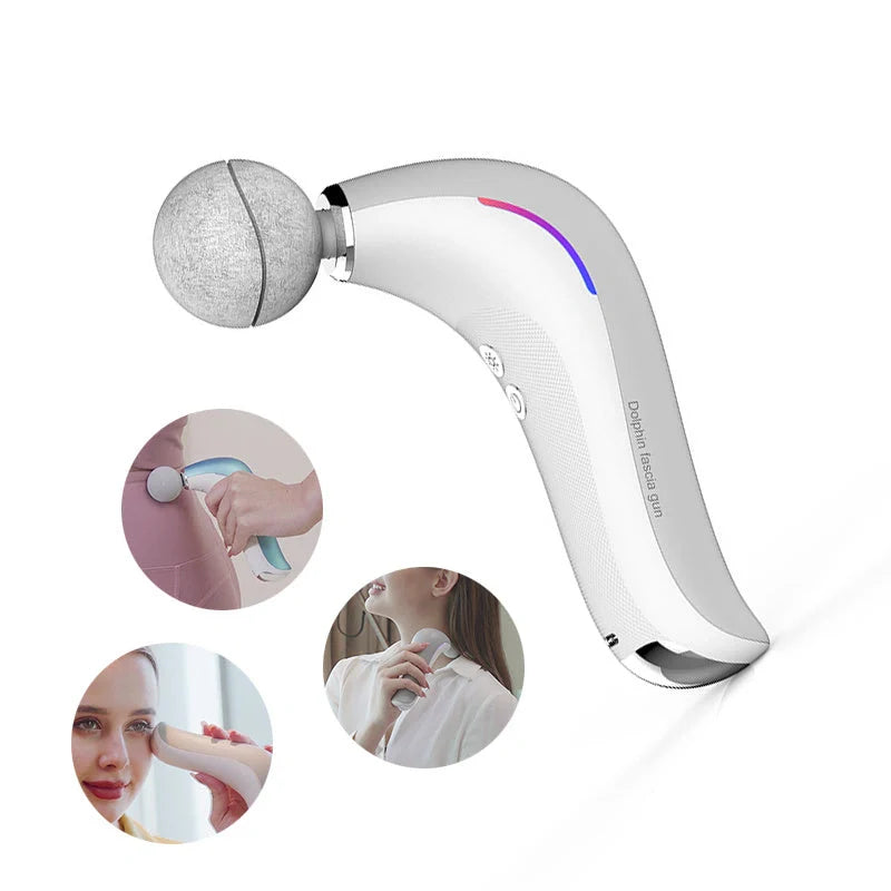 Electric massage gun with LCD display for deep tissue muscle relief