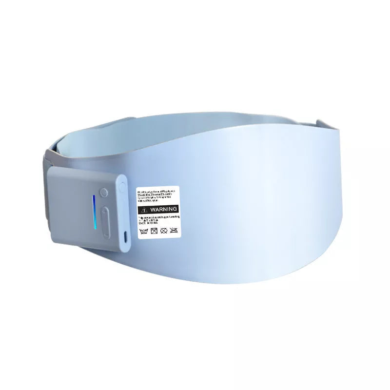 Slimming Micro-current Pulse Massage Abdomen Shrink Instrument in azure with heating belt